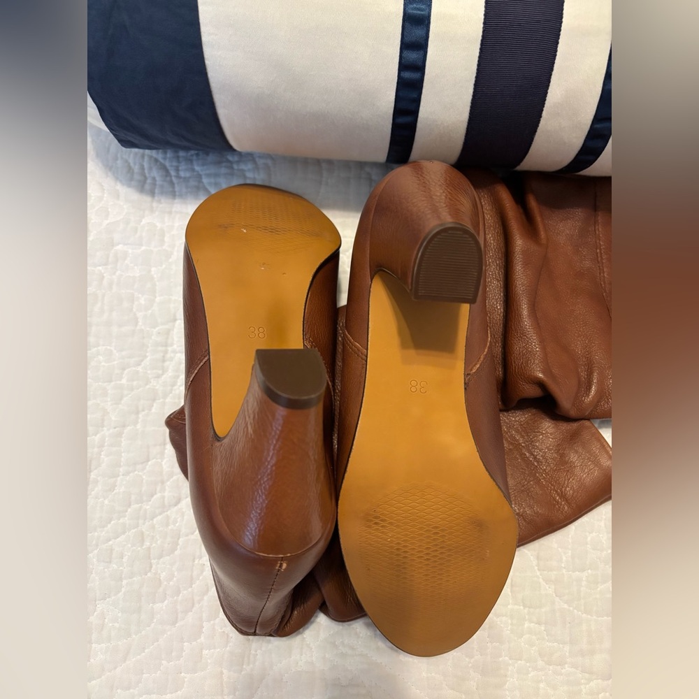 Aldo Chestnut Heeled Boots - Picture 5 of 6